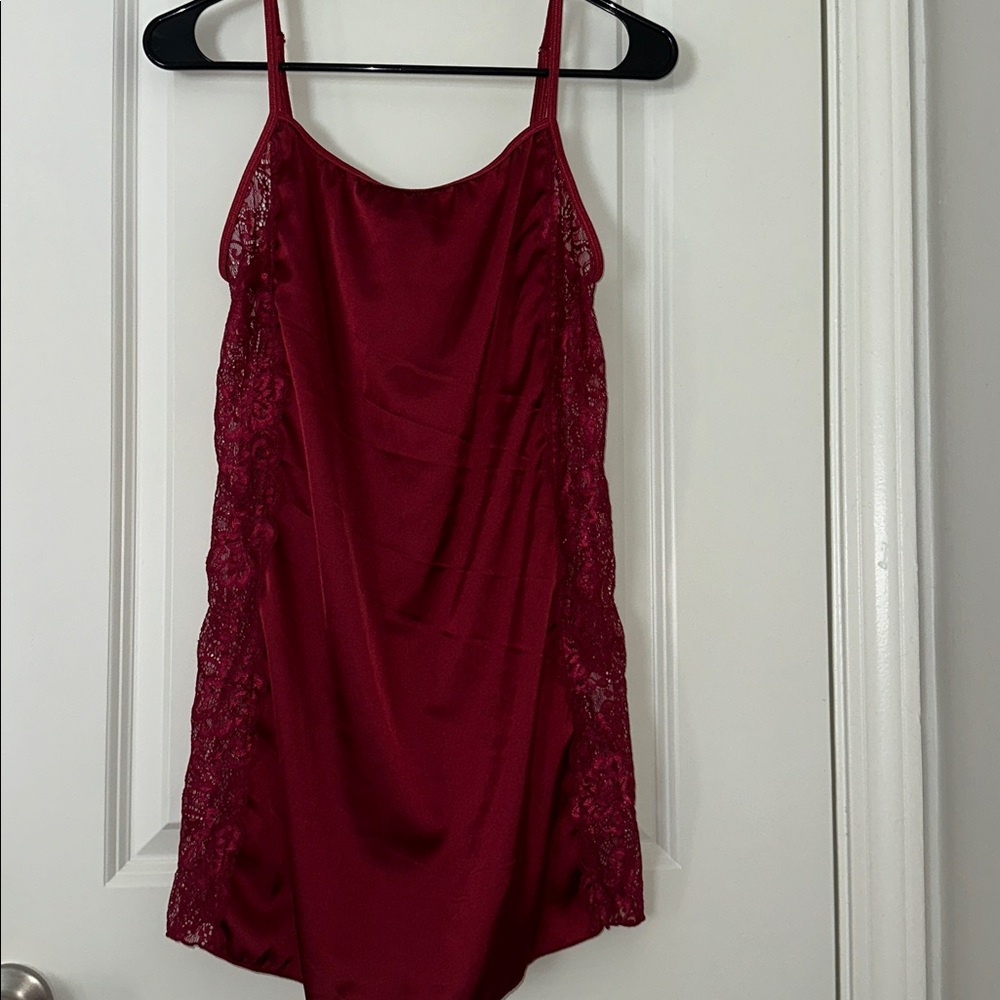 Red Lace Slip top